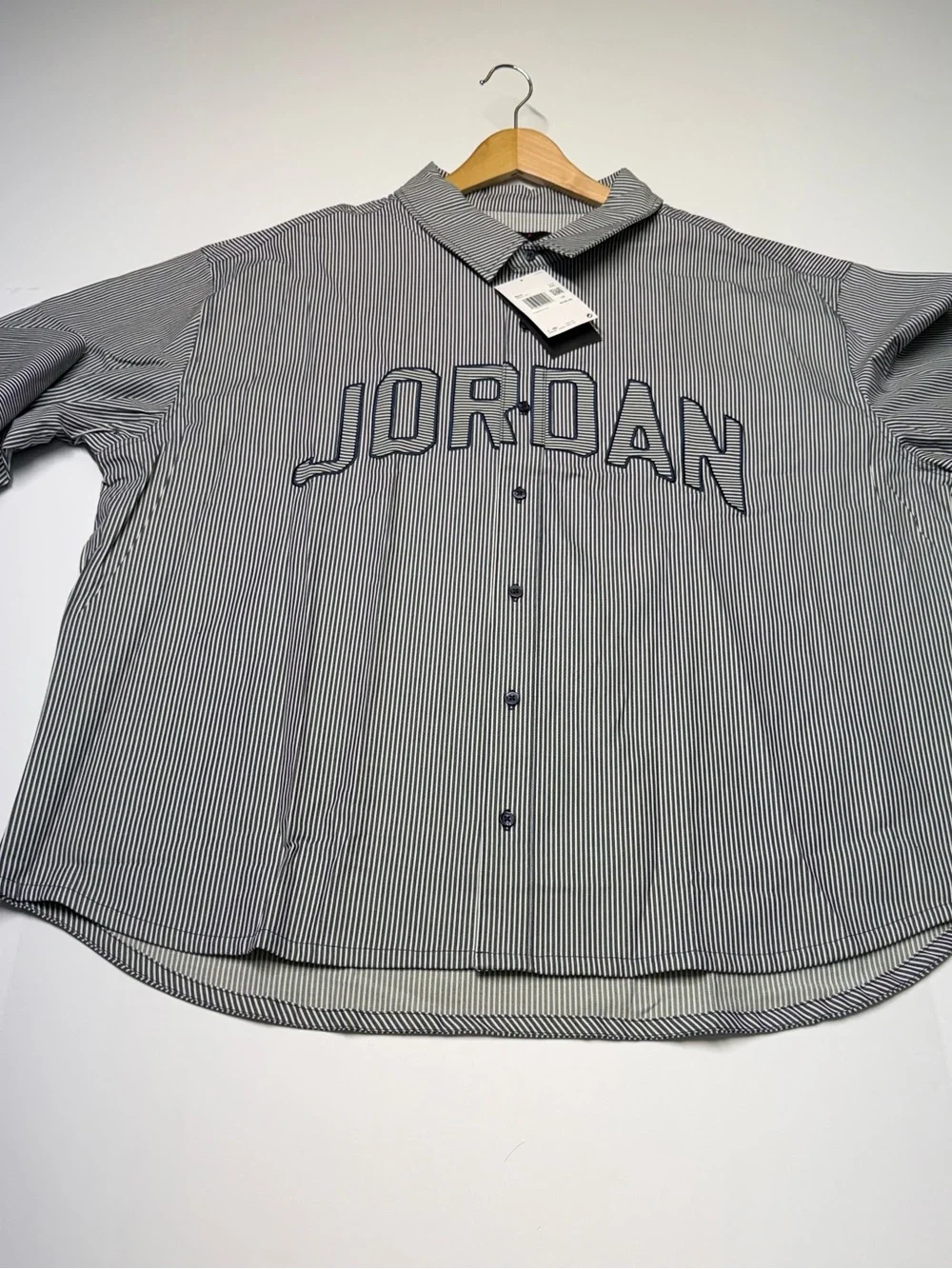 Nike Jordan Men’s Flight Oxford Long Sleeve Shirt XXL IB0317-451 Retail $120 NWT